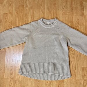Arket Crewneck Sweater in Light Taupe